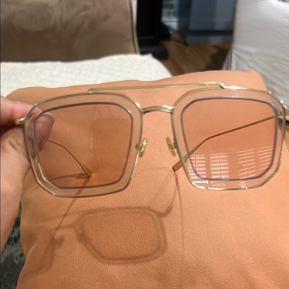 Dior Gold Frame Glasses Accessories